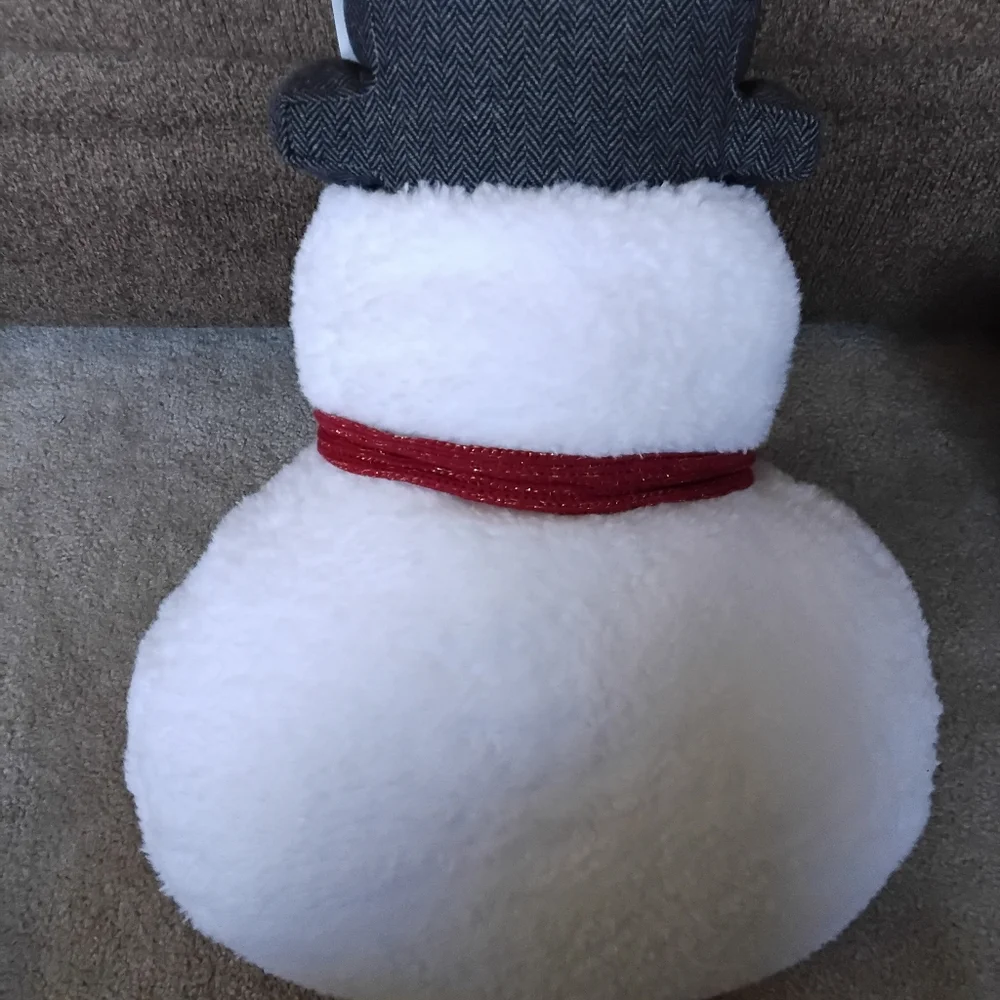 Novogratz Christmas Snowman decorative pillow nwt